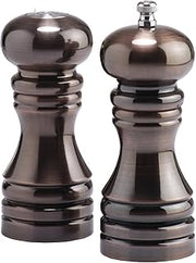 Chef Specialties 5 Inch Burnished Copper Pepper Mill and Salt Shaker Set