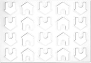 Martellato Cookie-Cutter Sheet, Dog House 3 Inch x 3 Inch x 5/8 Inch High