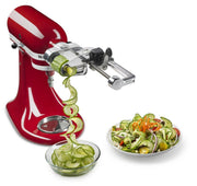 KitchenAid 1" (Pack of 2) / Spiralizer - 7 Blades / Polished Aluminum Mixer Parts & Accessories