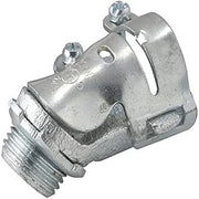 RACO 2222 Squeeze Connector, Die Cast Zinc, Flexible Metal Conduit, 45 Degree, 1/2" (Pack of 25)