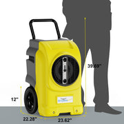 270 PPD LGR Commercial Dehumidifier with Pump by ALORAIR – Large, 270.0 pints, Plastic, Yellow, Model Storm Elite