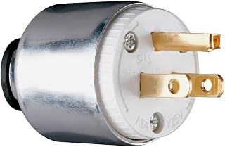 Legrand-Pass & Seymour PSL515PACC20 Turn Lock Locking Device Plug 15-Amp 125-volt L5-15R, Black Back, White Front