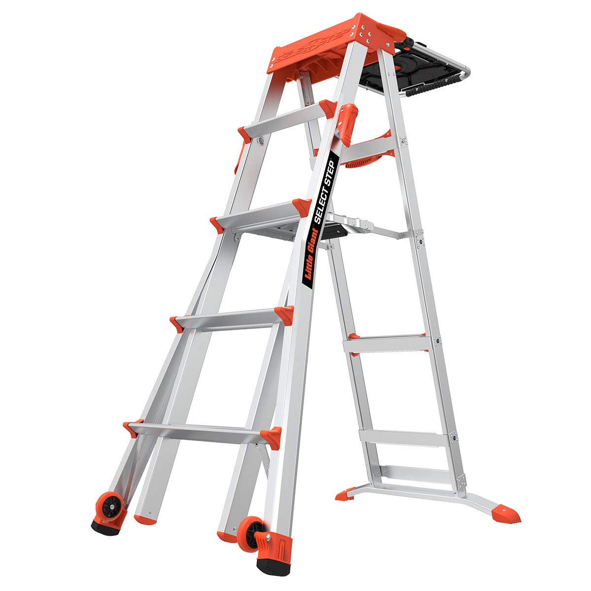 Select Step 5-8 ft Stepladder by Little Giant – 5'-8', Aluminum, Black, Model 15125-001