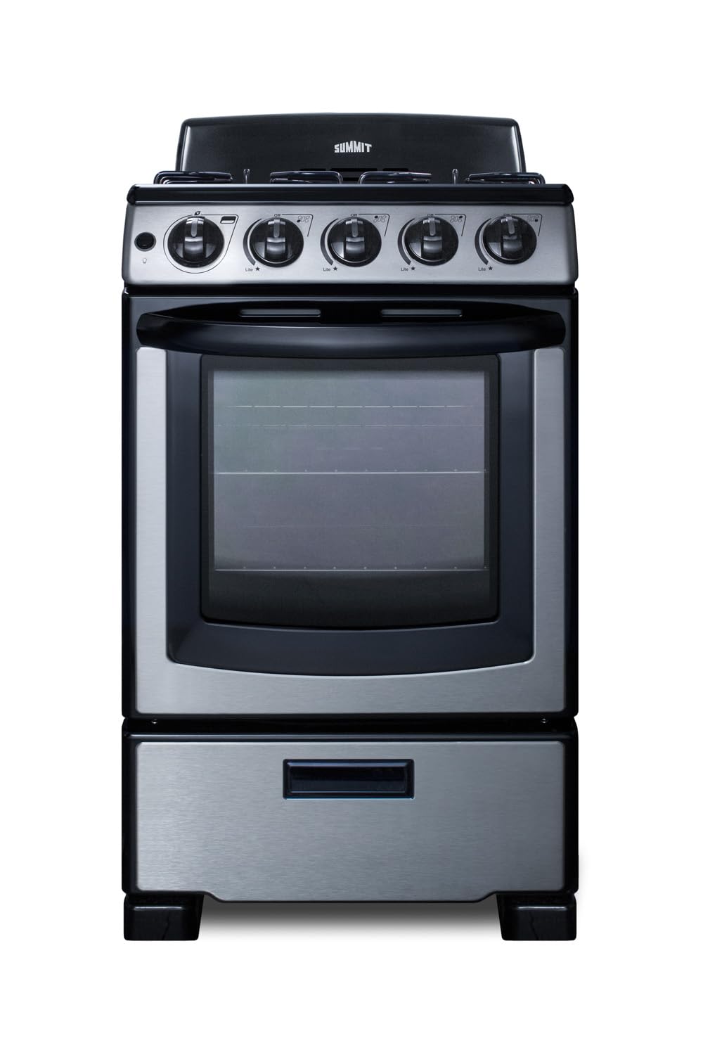 Summit Appliance Black / 2.3 cubic_feet / 1 Freestanding Ranges