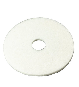 3M White Super Polish Pad 4100, 13 in, 5/Case
