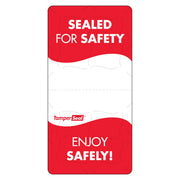 TamperSeal Tamper-Evident 2" x 4" Writable Delivery Label (Roll of 500) by DayMark Safety Systems – 500 Count (Pack of 1), Paper, Red/White, Model IT119541