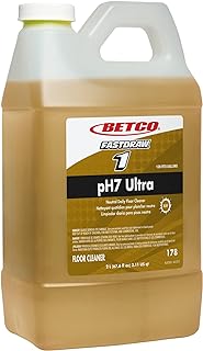 Betco FastDraw 1 pH7 Ultra Neutral Daily Floor Cleaner Concentrate, Makes 136 RTU Gallons, Lemon Scented, 2 L (67.6 fl oz)