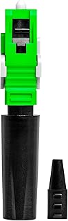 Jonard Tools SRL-SCA/10 Fiber Optic SC/APC Mechanical Connectors, Singlemode, 250µm & 900µm Compatible, Tool-Free Installation, Low Loss, Pack of 10