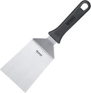 Westmark Professional Grill Spatula, Angled, Rigid, Solid, Blade Size: 9.5 x 1.5 cm, Length: 29 cm, Stainless Steel/Plastic, Master Line, Black/Silver, 13442270
