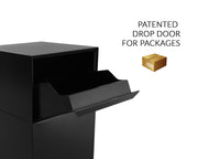 dVault Black / 19"L x 19"W x 40"H / Industrial Wall-Mount Mailboxes