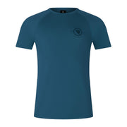 Mens Loop Short Sleeve Cycling Tech Tee Barra Blue by Endura – Small, Barra Blue, Model MLoopSSTechTee1.0