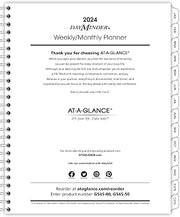 2024 Weekly & Monthly Planner Refill for G545 Line Planners by AT-A-GLANCE, 7" x 8-3/4", Medium, Executive, DayMinder (G5455024)