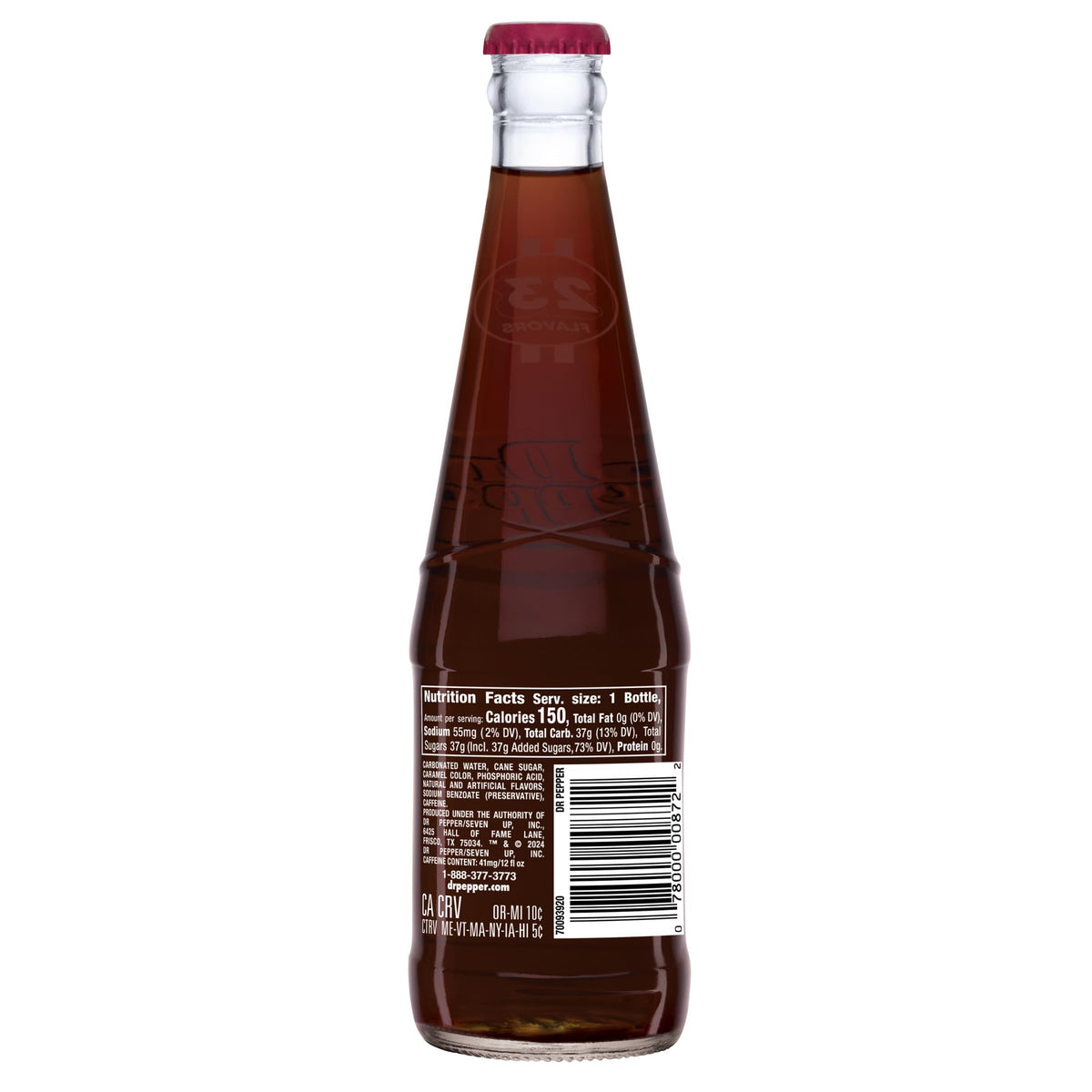 Real Sugar Soda 12 Oz Glass Bottle (Pack of by Dr Pepper – 12 Fl Oz (Pack of 6), Pack of 6