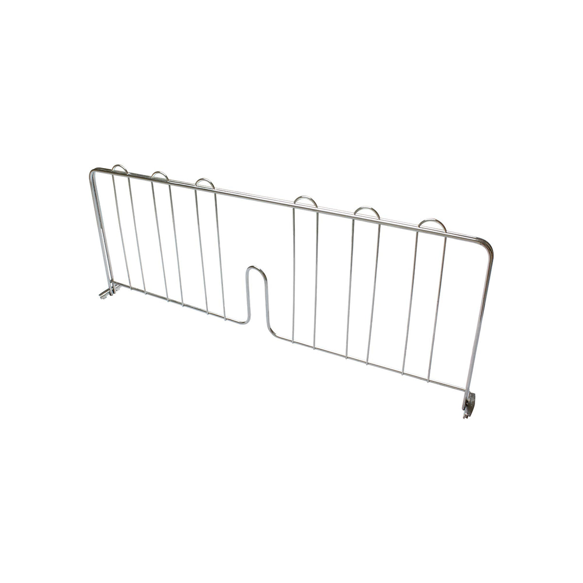 Shelf Divider 24"L Pressure-fit by Thunder Group – 24", Chrome, Model CMDC024