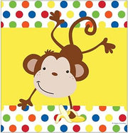 Creative Converting Fun Monkey Plastic Tablecover
