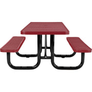 Global Industrial Red / 96 inches x 60 inches x 29.5 inches / Industrial Picnic Tables