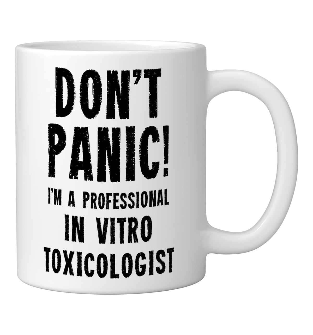In vitro Toxicologist Ceramic Mug by Scientific Research Staff Gifts & T-Shirts – 11 Ounces, 11 fluid_ounces, Ceramic, White, Model T9DQK0XDKMDUSWhite