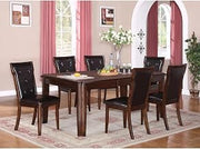 Pam Collection Solid Wood Extendable 7-Piece Dining Set