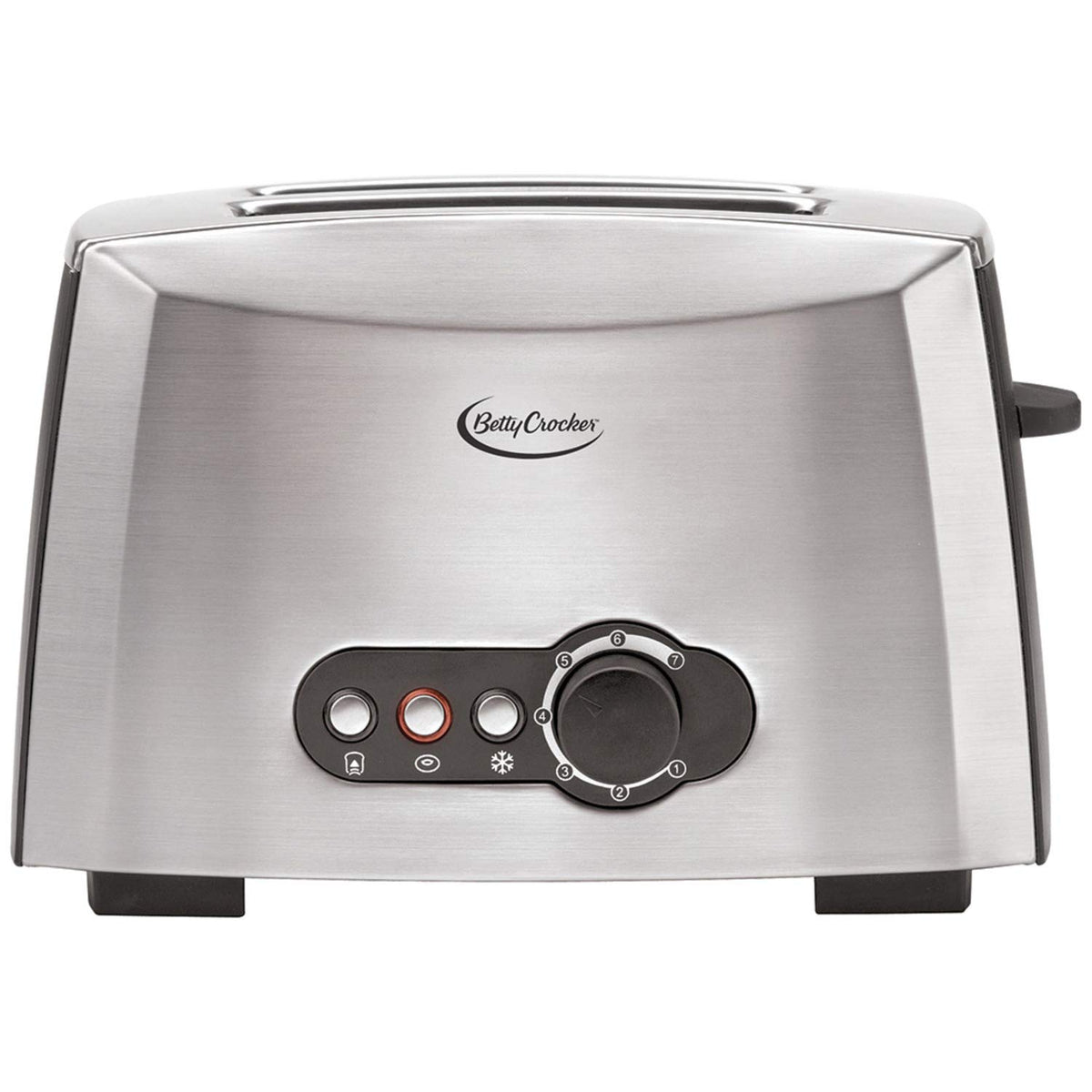 Betty Crocker Stainless Steel/Black / 2 - Slice / Modern Toasters