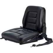 Universal Adjustable Forklift Seat with Suspension by Global Industrial – PVC Leather, Black, Model YY01