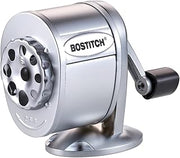 Bostitch Metal Manual Pencil Sharpener, Silver (MPS1-CH)