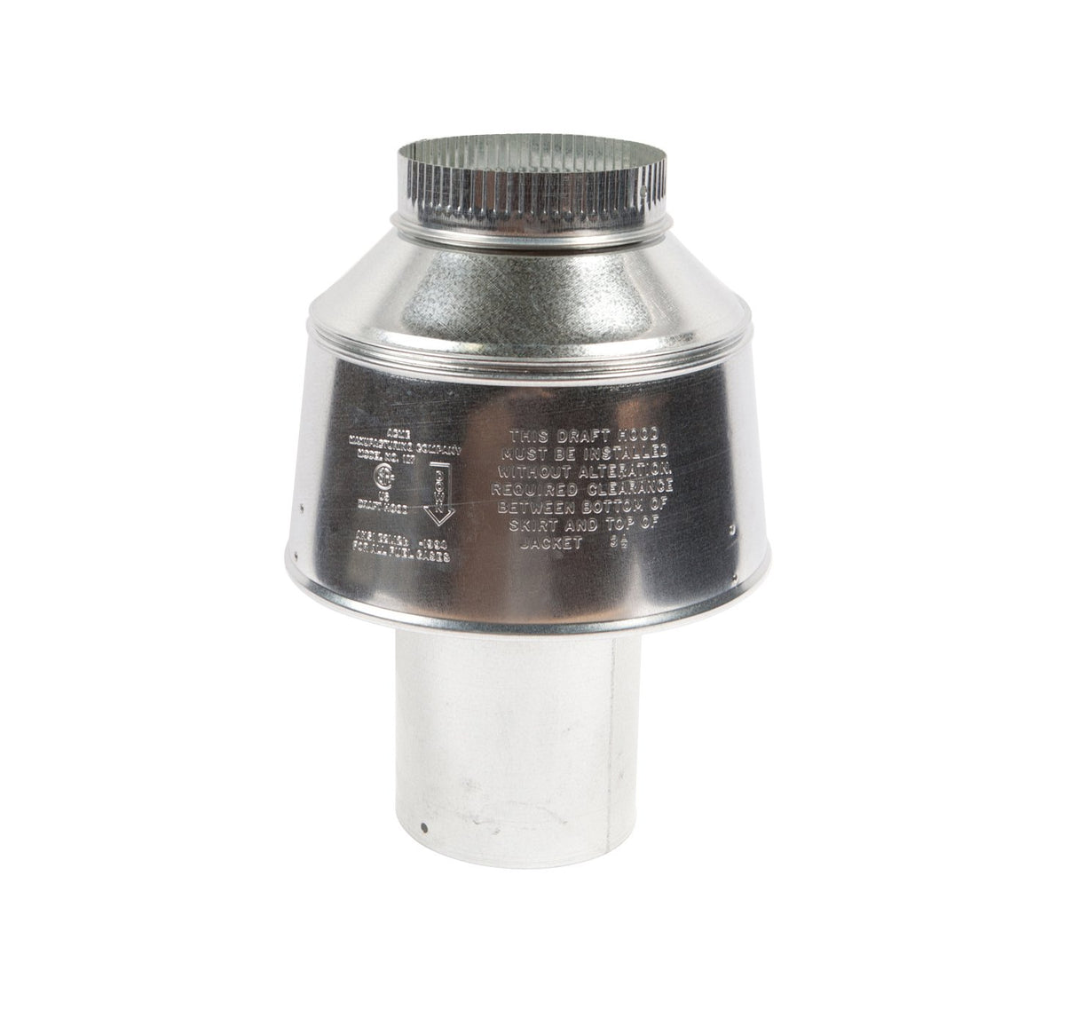 Flue Diverter; 6Dir Vent Draft - Genuine OEM Replacement Part by Bakers Pride – Stainless Steel, Model R3002Y