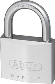 ABUS 75IB/50 KD Marine Grade Chrome Plated Brass Padlock | Stainless Steel Shackle, Keyed Different