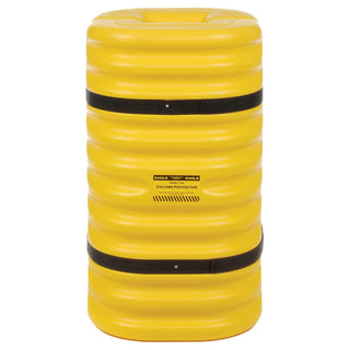2 PIECE 10" COLUMN PROTECTOR by Eaglestar – 24"L x 24"W x 42"H, High-Density-Polyethylene, Yellow, Model 1710