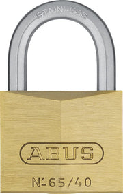 Brass Padlock 65IB/40 KA by ABUS – Brass, Brown, Model 12536