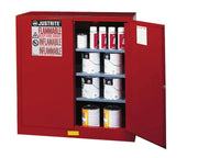 Justrite Red / 40 Gallon / Manual-Close Tool Cabinets