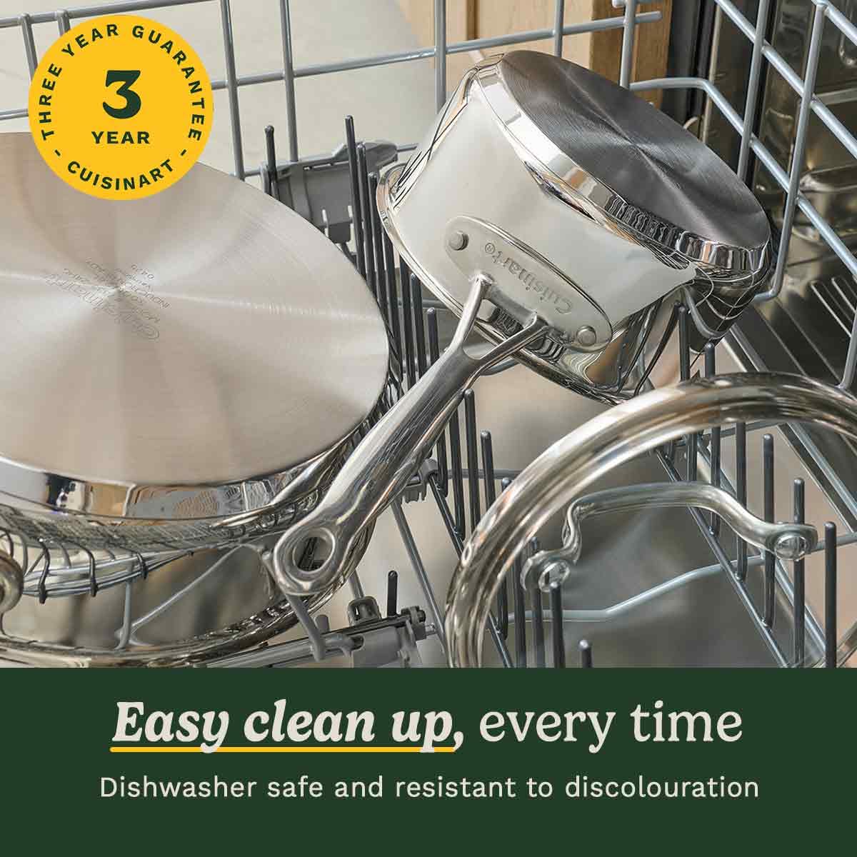 Cuisinart Stainless Steel / 1.4L, 2.4L, 2.8L, 7.6L, 20cm, 25cm / 11 Piece Cookware Sets