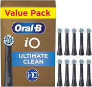 Oral-B iO Ultimate Clean Original Refills, Black, Pack of 10