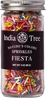 India Tree Nature’s Colors Fiesta Sprinkles, 3 oz Glass Jar