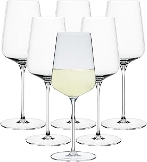 Spiegelau & Nachtmann, Set of 6 White Wine Glasses, Crystal Glass, 430 ml, Definition, 1350102