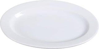 Yanco AC-34 ABCO Oval Platter, 9.5" Length x 6.5" Width, Porcelain, Super White, Pack of 24