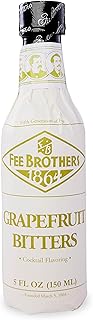 Fee Brothers Grapefruit Cocktail Bitters, 5 fl oz (150ml) | Aromatic Cocktail Mixer & Concentrated Flavoring, Gluten Free, Vegan-Friendly