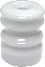 Zareba WP22E Multi-Groove Wood Post Ceramic Insulator with Nails