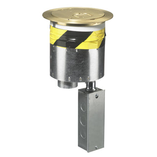 Fire Rated Poke Through by Hubbell – Aluminum,Brass, Multicolor, Model S1R6PTBRS