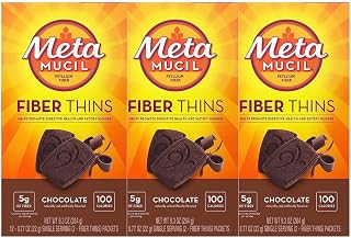 Metamucil Meta Mucil Fiber Thins Chocolate - 24 ct, Pack of 3