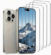 4 Pack Screen Protector for iPhone 16 Plus/iPhone 15 Pro Max [6.7 Inch] Display Tempered Glass, Dynamic Island Compatible, Case Friendly