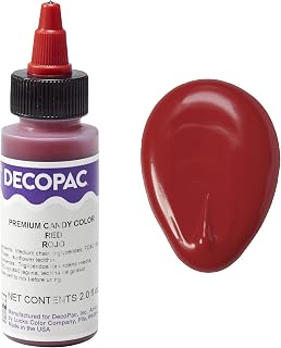 DecoPac Premium Candy Color, Chocolate Food Coloring, 2 Fl Oz - Candy Red