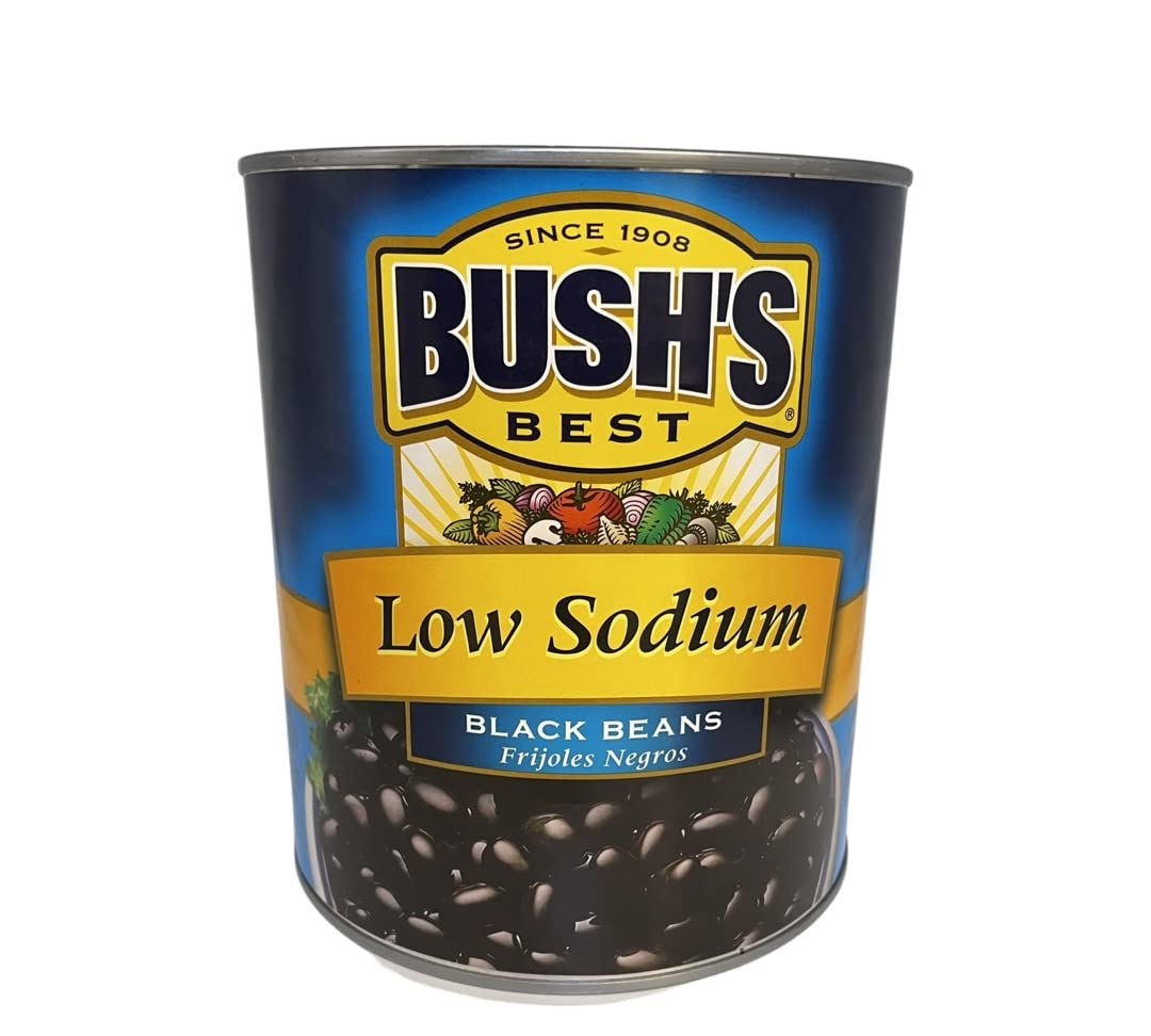 BEAN, BLACK, LOW SODIUM, BUSH'S, 108OZ by Bush's Best – Large