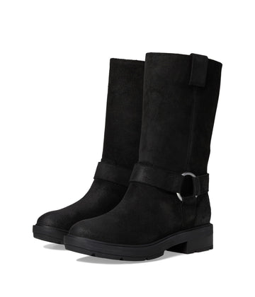 Women's Brimfield Tall Pull On Boot by Timberland – 7, Black Suede, Model TB0A28QR