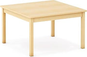 Guidecraft EdQ Toddler Table - Natural: Square Wooden Activity Table, 30" x 30", 18" Height | Seats 4 | Stain Resistant Kids Desk for Preschool, Daycare, Montessori Classroom & Playroom Furniture
