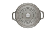 Round Cocotte - 13.25Qt - Graphite Grey by STAUB – 34cm, 12.6 liters, Cast Iron, Grey, Model 1004317