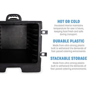 Carlisle FoodService Products Black / 7 Sheet Pan Capacity / Modern Food & Dish Transport