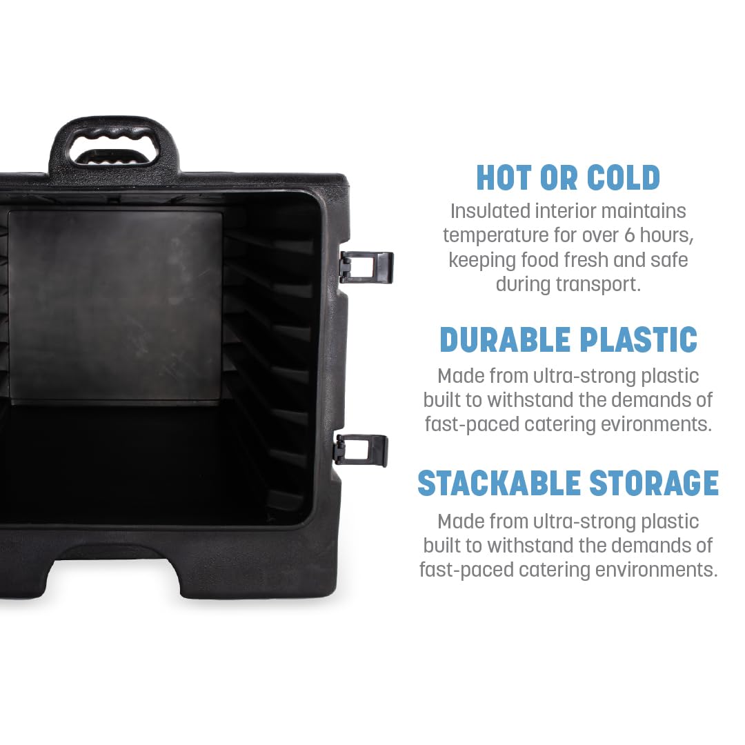 Carlisle FoodService Products Black / 7 Sheet Pan Capacity / Modern Food & Dish Transport