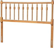 Baxton Studio Juliette Turned Spindle Headboard Wood Panel Full Oak Brown