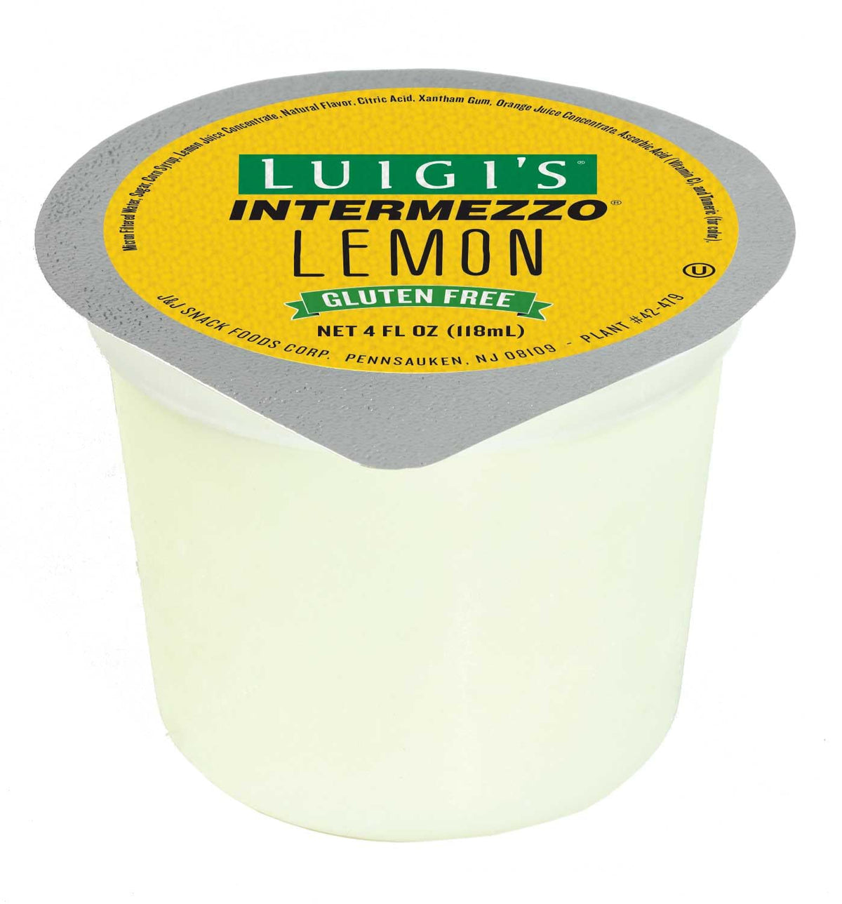 Luigis Intermezzo Lemon Cup by Luigi's – 4 Fl Oz (Pack of 72), Pack of 72