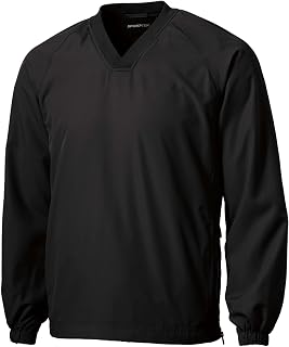 SPORT-TEK Unisex V-Neck Raglan Wind Shirt